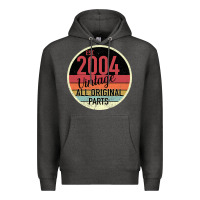 Charcoal Heather 15th Birthday gift Vintage 2004 Premium Hoodie - Bettercallsaul