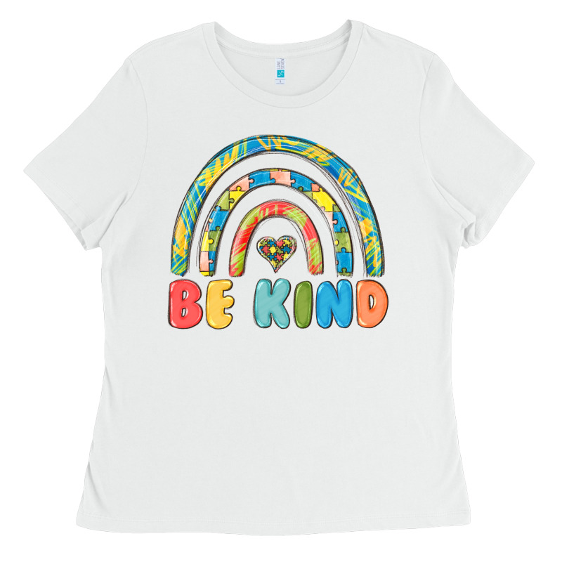 Be Kind Autism Ladies Tee by MaliasSmallBusiness | Teevron