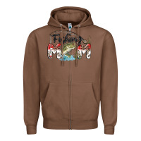 Chestnut fishing mom Zipper Hoodie - MaliasSmallBusiness
