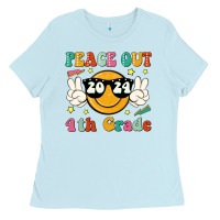 Baby Blue peace out 2024 4th grade Ladies Tee - JahusDesignShop