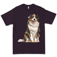 Plum Australian shepherd Premium Tee - RanaPortraitStore