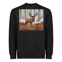 Black reinder Heavyweight Sweatshirt - JahusDesignShop
