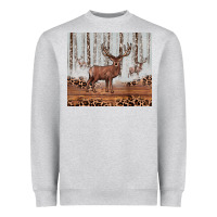 Heather Grey reinder Heavyweight Sweatshirt - JahusDesignShop