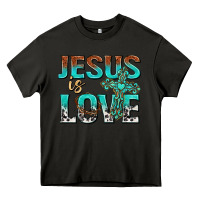Asphalt jesus is love Heavy Core Tee - texasbilliewilder