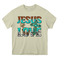 Mossy jesus is love Heavy Core Tee - texasbilliewilder