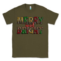 Army Green merry and bright Classic Tee - AdoDesignShop