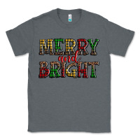 Charcoal Heather merry and bright Classic Tee - AdoDesignShop