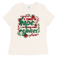 Bone a thrill of hope the weary world rejoices Ladies Tee - MaliasSmallBusiness