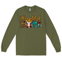 Army Green thankful mama baby calf Long Sleeve Tee - Jasminsmagicworld