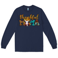 Navy thankful mama baby calf Long Sleeve Tee - Jasminsmagicworld