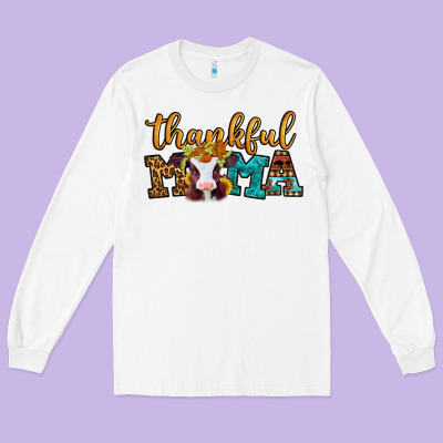 Thankful Mama Baby Calf Long Sleeve Tee Designed By Jasminsmagicworld