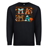 Black Fall American Football Autumn Mama Premium Sweatshirt - LillyAllenDesigns