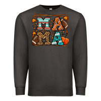 Smoke Fall American Football Autumn Mama Premium Sweatshirt - LillyAllenDesigns