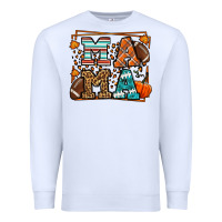 White Fall American Football Autumn Mama Premium Sweatshirt - LillyAllenDesigns