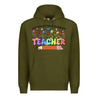 Army Green teacher wildflowers kopyası Premium Hoodie - JahusDesignShop