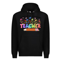 Black teacher wildflowers kopyası Premium Hoodie - JahusDesignShop