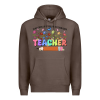 Coffee teacher wildflowers kopyası Premium Hoodie - JahusDesignShop