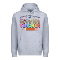 Heather Grey teacher wildflowers kopyası Premium Hoodie - JahusDesignShop