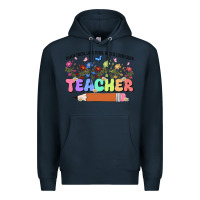 Navy teacher wildflowers kopyası Premium Hoodie - JahusDesignShop