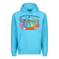 Ocean Blue teacher wildflowers kopyası Premium Hoodie - JahusDesignShop