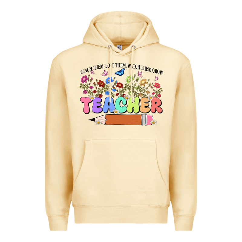 Teacher Wildflowers Kopyası Premium Hoodie by JahusDesignShop | Teevron