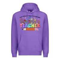Purple teacher wildflowers kopyası Premium Hoodie - JahusDesignShop
