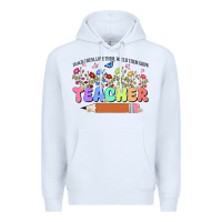 White teacher wildflowers kopyası Premium Hoodie - JahusDesignShop