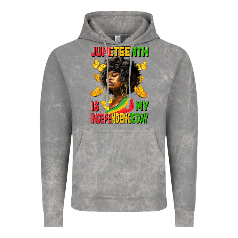Juneteenth Is My Independence Day Vintage Hoodie by HRA Design Shop | Teevron