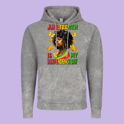 Juneteenth Is My Independence Day Vintage Hoodie Designed By Hra Design Shop
