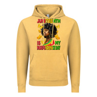 Vintage Mustard juneteenth is my independence day Vintage Hoodie - HRA Design Shop