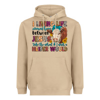 Mushroom i living life somewhere between jesus take the whe Heavyweight Hoodie - LillyAllenDesigns