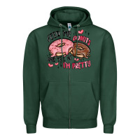 Sports Green feed me donuts and tell me i'm pretty Zipper Hoodie - MaliasSmallBusiness