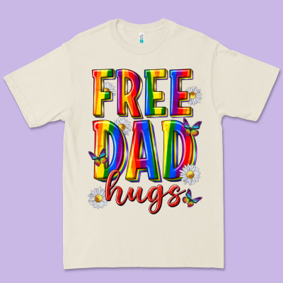 Premium Tee free dad hugs