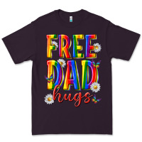 Plum free dad hugs Premium Tee - texasbilliewilder