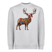 Heather Grey reindeer Heavyweight Sweatshirt - JahusDesignShop