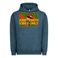 Pigment Midnight Navy juneteenth vibes only Urban Hoodie - CowGirlArtShop