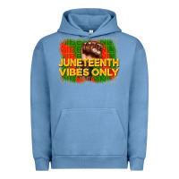Pigment Pebble Blue juneteenth vibes only Urban Hoodie - CowGirlArtShop