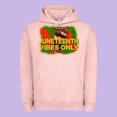 Juneteenth Vibes Only Urban Hoodie Designed By Cowgirlartshop