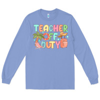 Colony Blue teacher off duty summer Long Sleeve Tee - JahusDesignShop