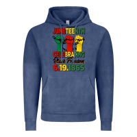 Vintage Denim juneteenth celebrating black freedom Vintage Hoodie - HRA Design Shop