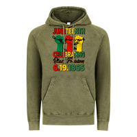 Vintage Olive juneteenth celebrating black freedom Vintage Hoodie - HRA Design Shop