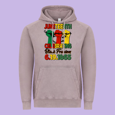 Juneteenth Celebrating Black Freedom Vintage Hoodie Designed By Hra Design Shop