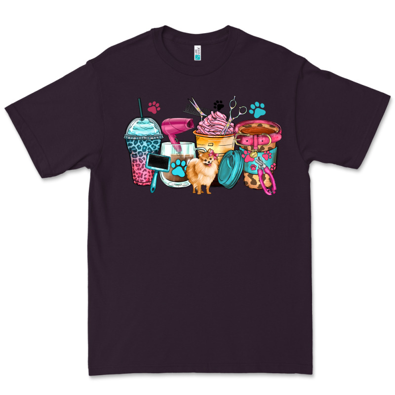Pet Groomer Coffee Cups Premium Tee by Zillion Design Studio | Teevron