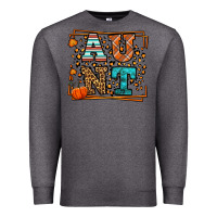 Charcoal Heather Fall Autumn Leopard Aunt Premium Sweatshirt - LillyAllenDesigns