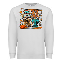 Dove Grey Fall Autumn Leopard Aunt Premium Sweatshirt - LillyAllenDesigns