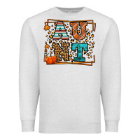 Oatmeal Heather Fall Autumn Leopard Aunt Premium Sweatshirt - LillyAllenDesigns