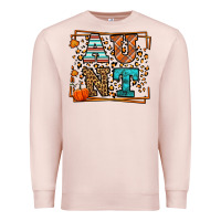 Pale Pink Fall Autumn Leopard Aunt Premium Sweatshirt - LillyAllenDesigns