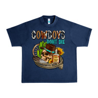 Navy cowboys don't die Urban Heavy Tee - AdoDesignShop