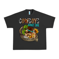 Pigment Black cowboys don't die Urban Heavy Tee - AdoDesignShop