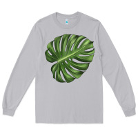 Moon Dust Monstera Leaf Long Sleeve Tee - LillyAllenDesigns